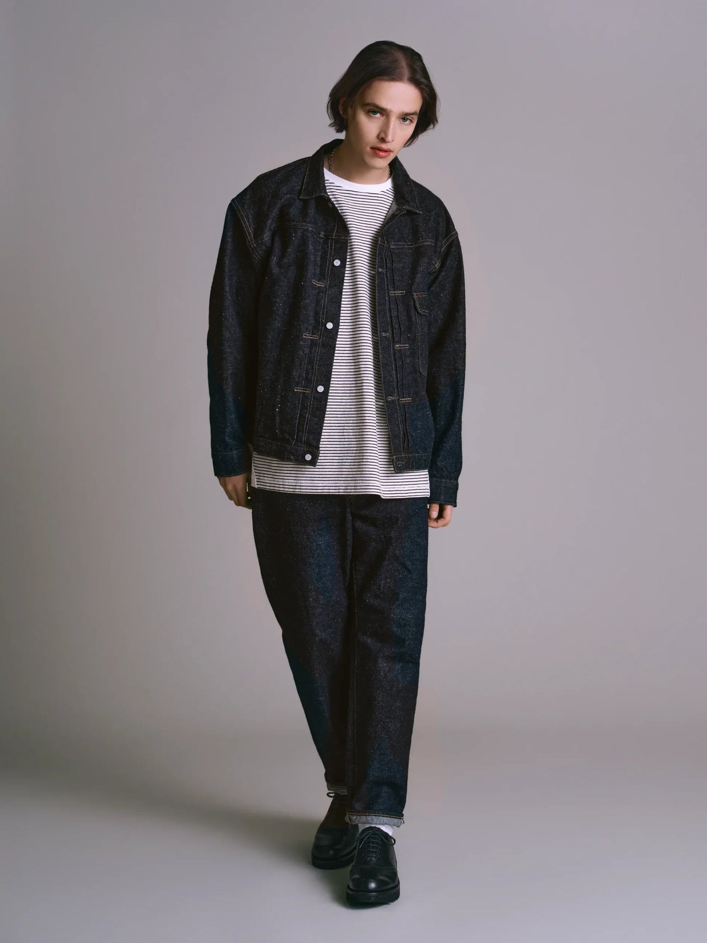 New Manual #017 LV 61's TAPERED JEANS ONE-WASHED