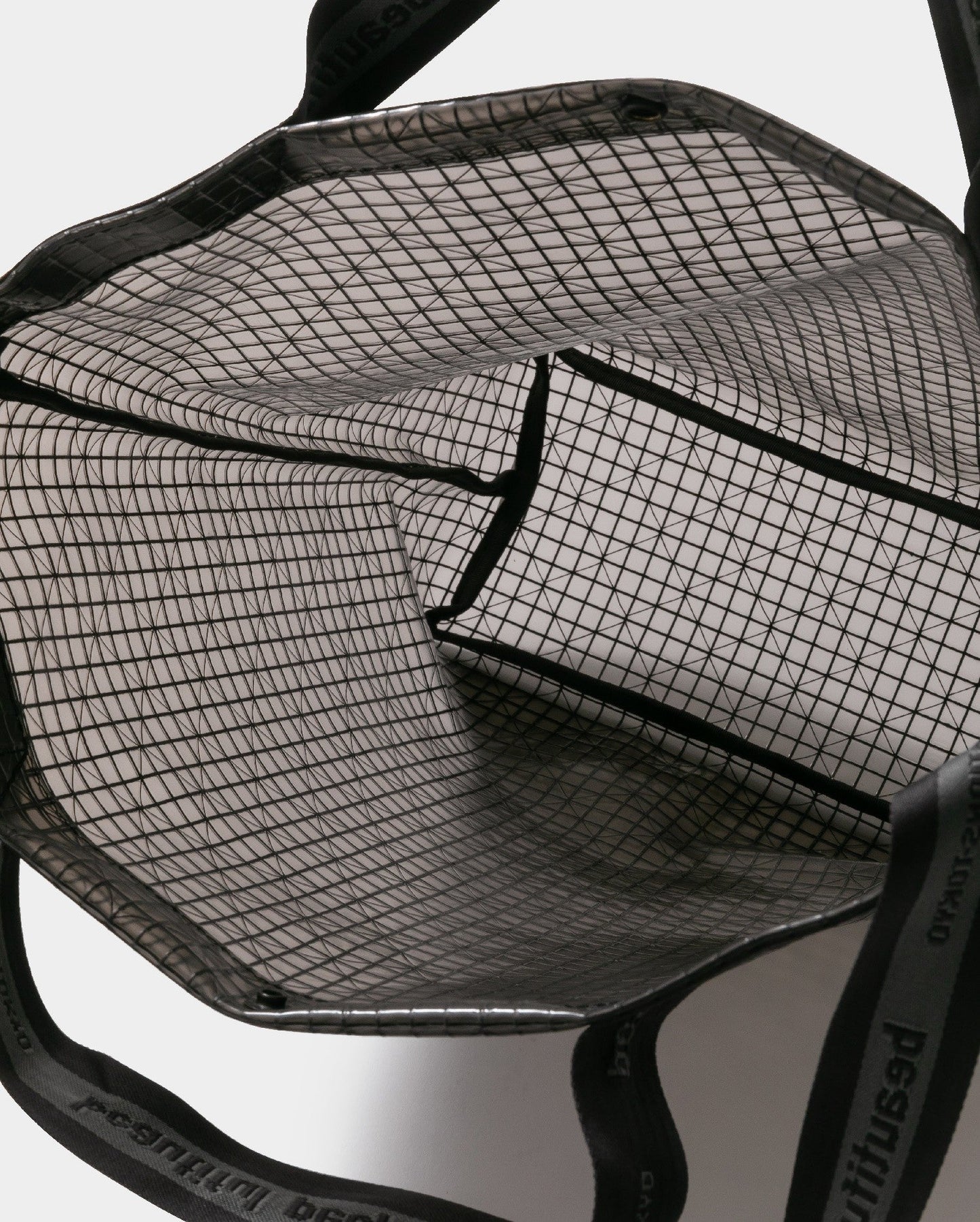 beautiful people plaid vinyl logo tape shoulder bag