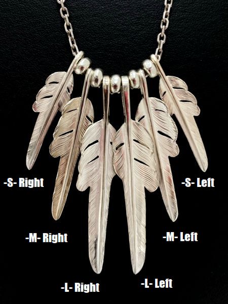 LARRY SMITH KAZEKIRI FEATHER PENDANT No. 29 -Medium-