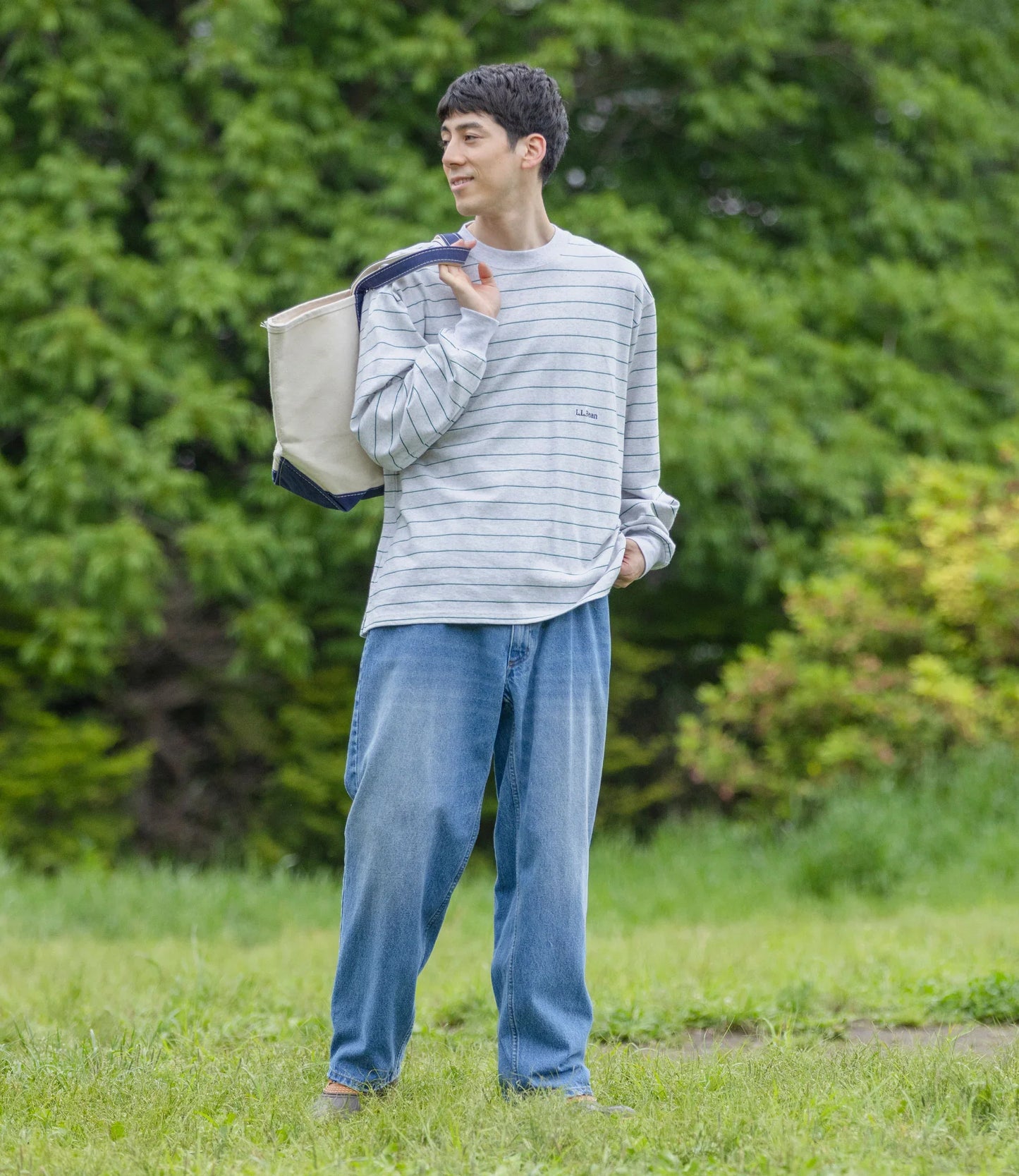 L.L.Bean JAPAN EDITION Union Long-Sleeve Stripe Tee