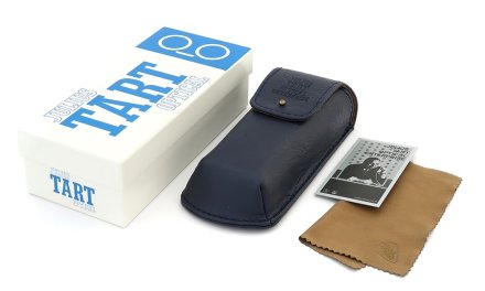 JULIUS TART OPTICAL AR Gold Edition Eyeglass Frame Red Brown Brow