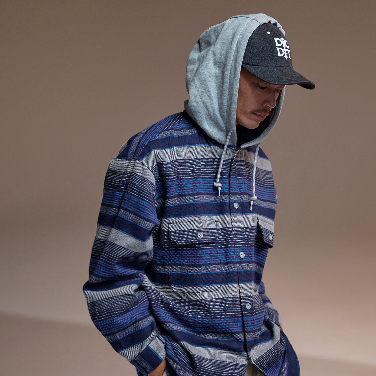 DESCENDANT SPICOLI HOODED LS SHIRT