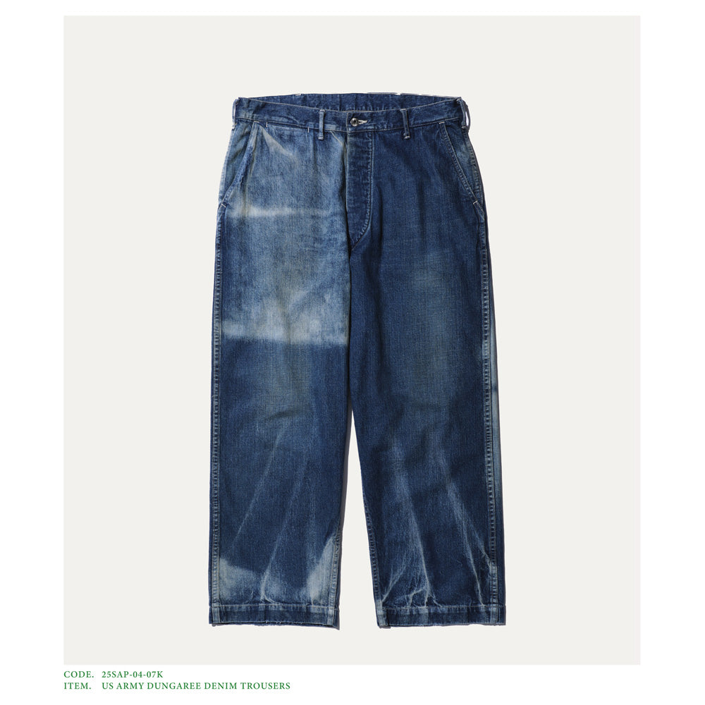 A.PRESSE US Army Dungaree Denim Trousers