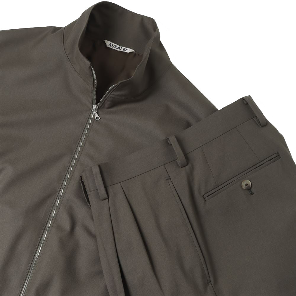 AURALEE SUPER FINE TROPICAL WOOL SLACKS