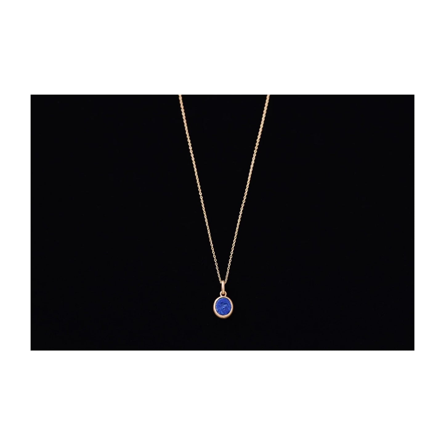 Porter Classic INTAGLIO GOLD NECKLACE LAPLIS