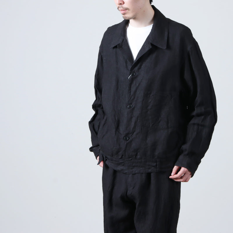 COMOLI Linen Belted Jacket