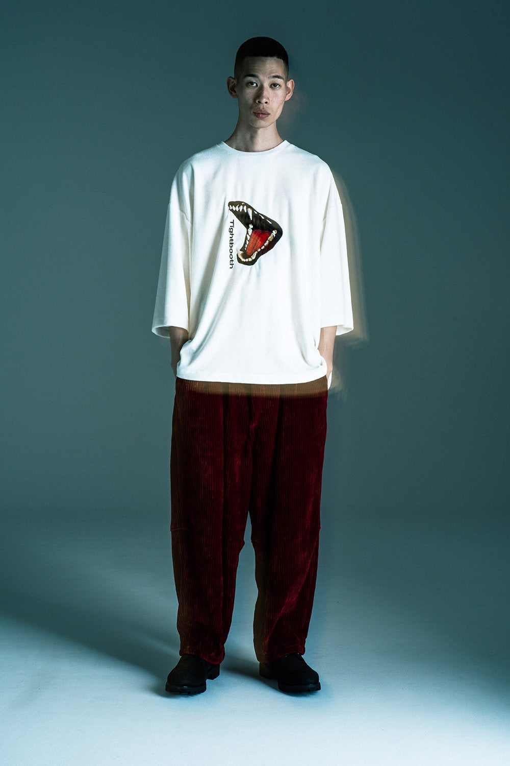 TIGHTBOOTH BITE VELOUR 3/4 SLEEVE TEE