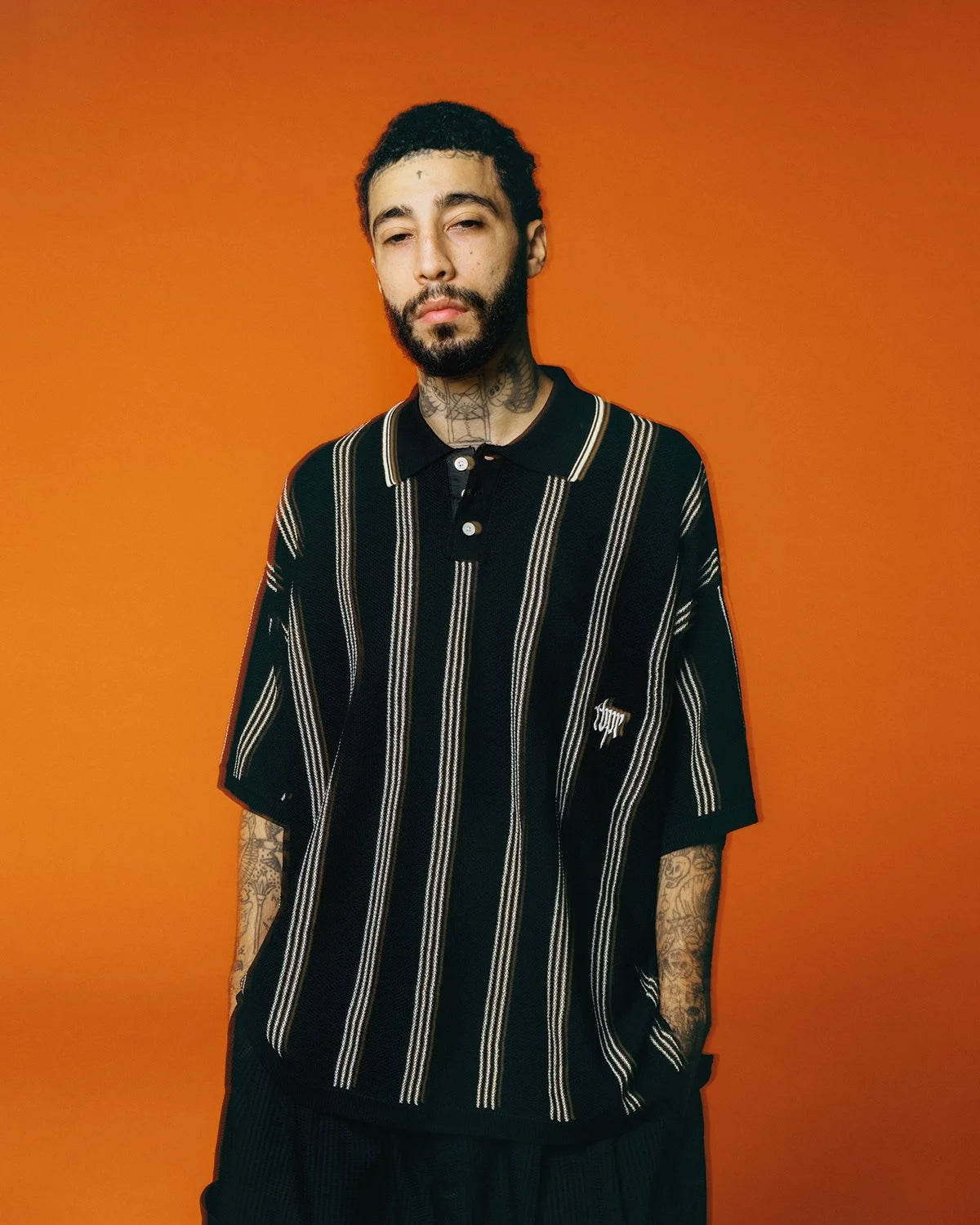 TIGHTBOOTH STRIPE KNIT POLO