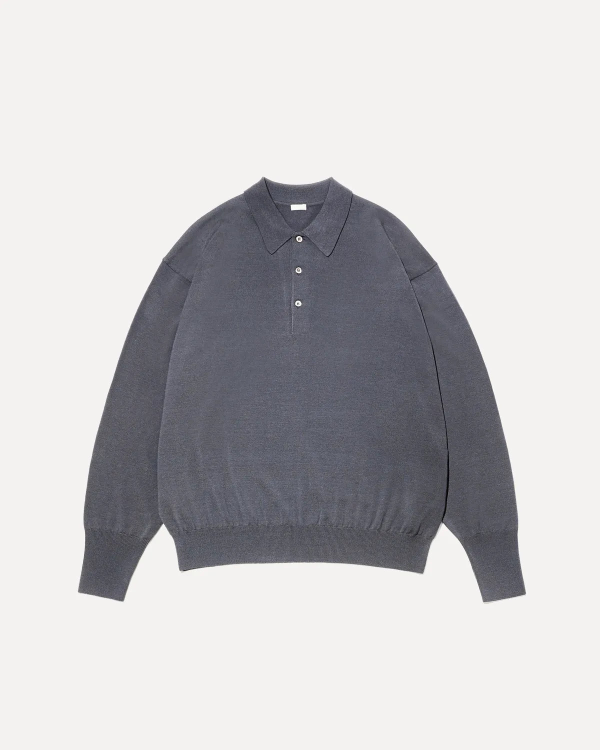 A.PRESSE Wool Knit L/S Polo Shirts