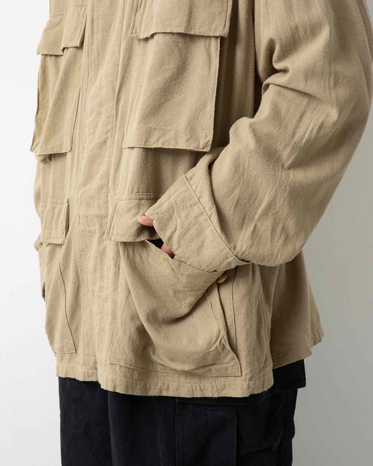 COMOLI Raw Silk BDU Jacket
