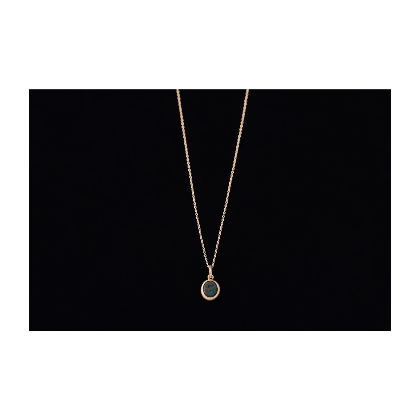 Porter Classic INTAGLIO GOLD NECKLACE BLOOD STONE