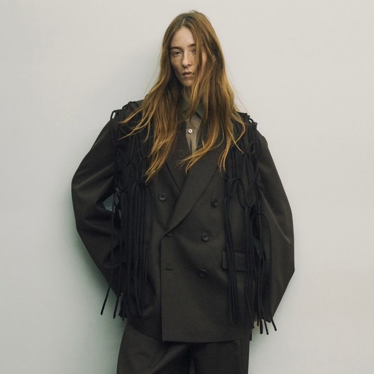 ssstein Silk/Nylon Oversized Down Pat Shirt