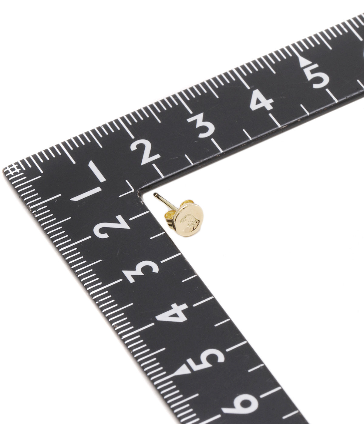 LARRY SMITH 18K GOLD EAGLE HEAD PIERCED EARRINGS