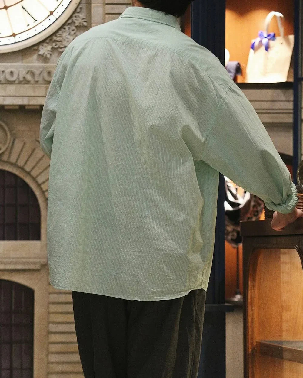 Porter Classic ROLL UP STRIPE SHIRT -2025SS-