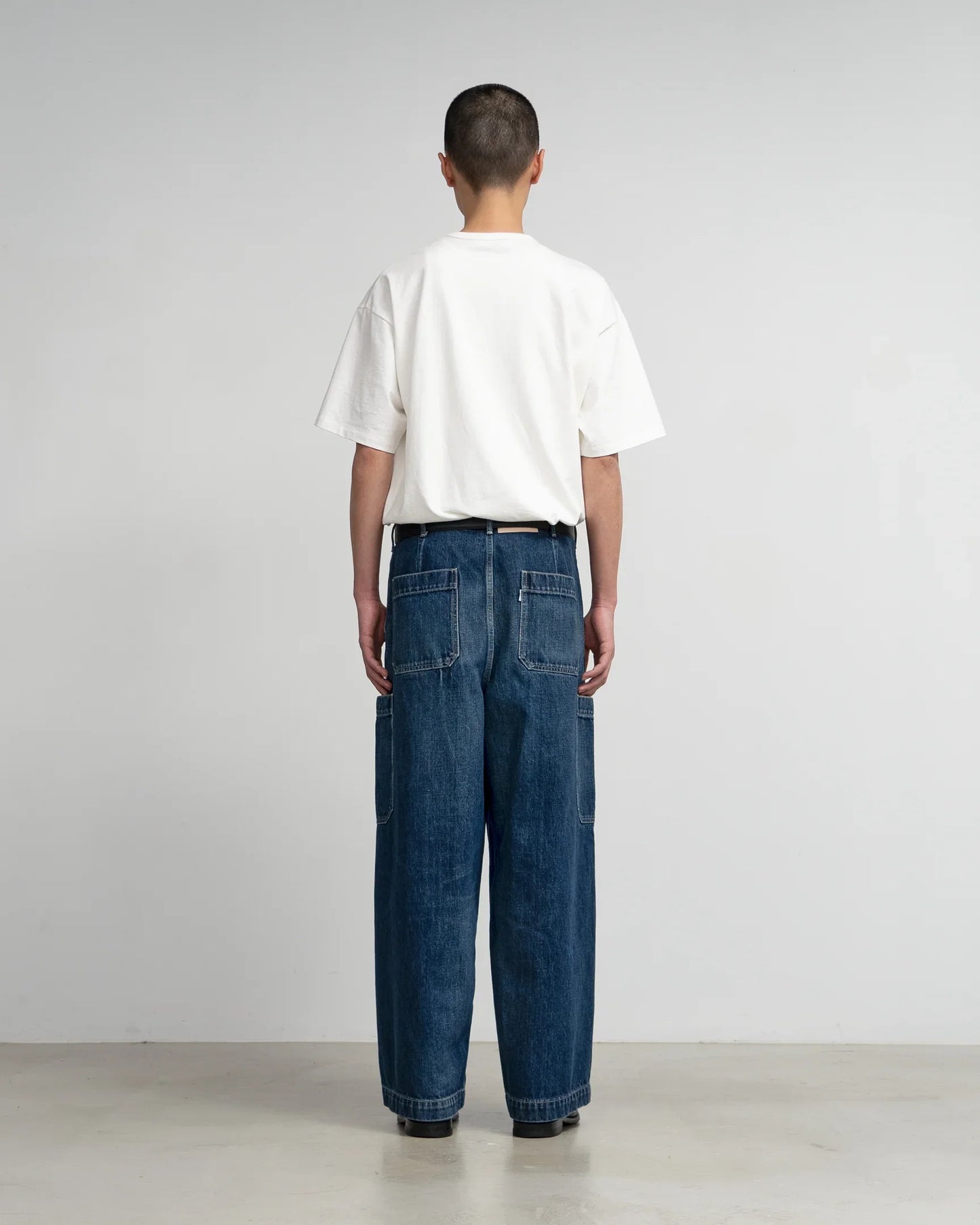 Graphpaper Selvage Denim Cargo Pants - DARK FADE