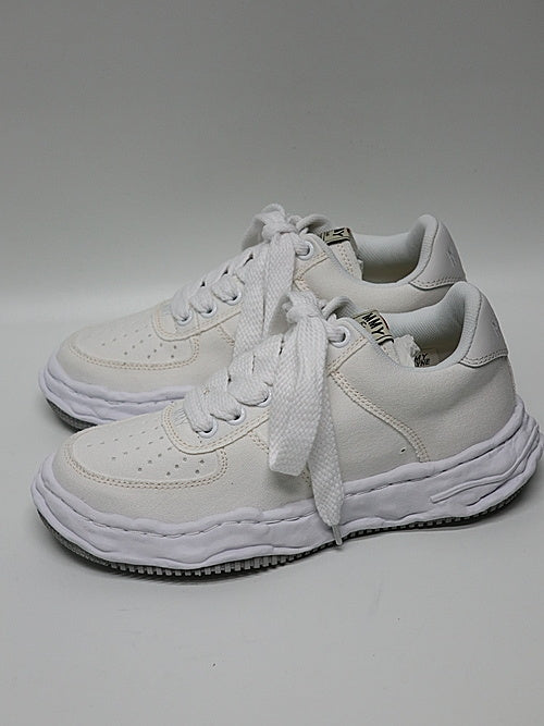 Maison MIHARA YASUHIRO WAYNE Original Sole Canvas Lowtop Sneaker White