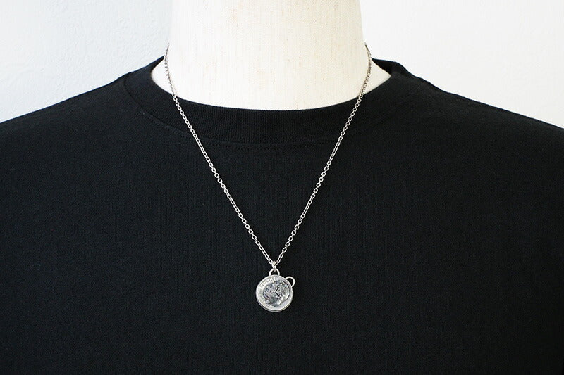 NORTH WORKS Bear Face Coin Necklace N-634