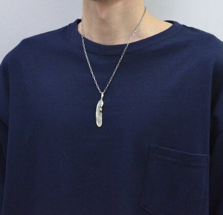 NORTH WORKS Silver Feather Necklace N-530
