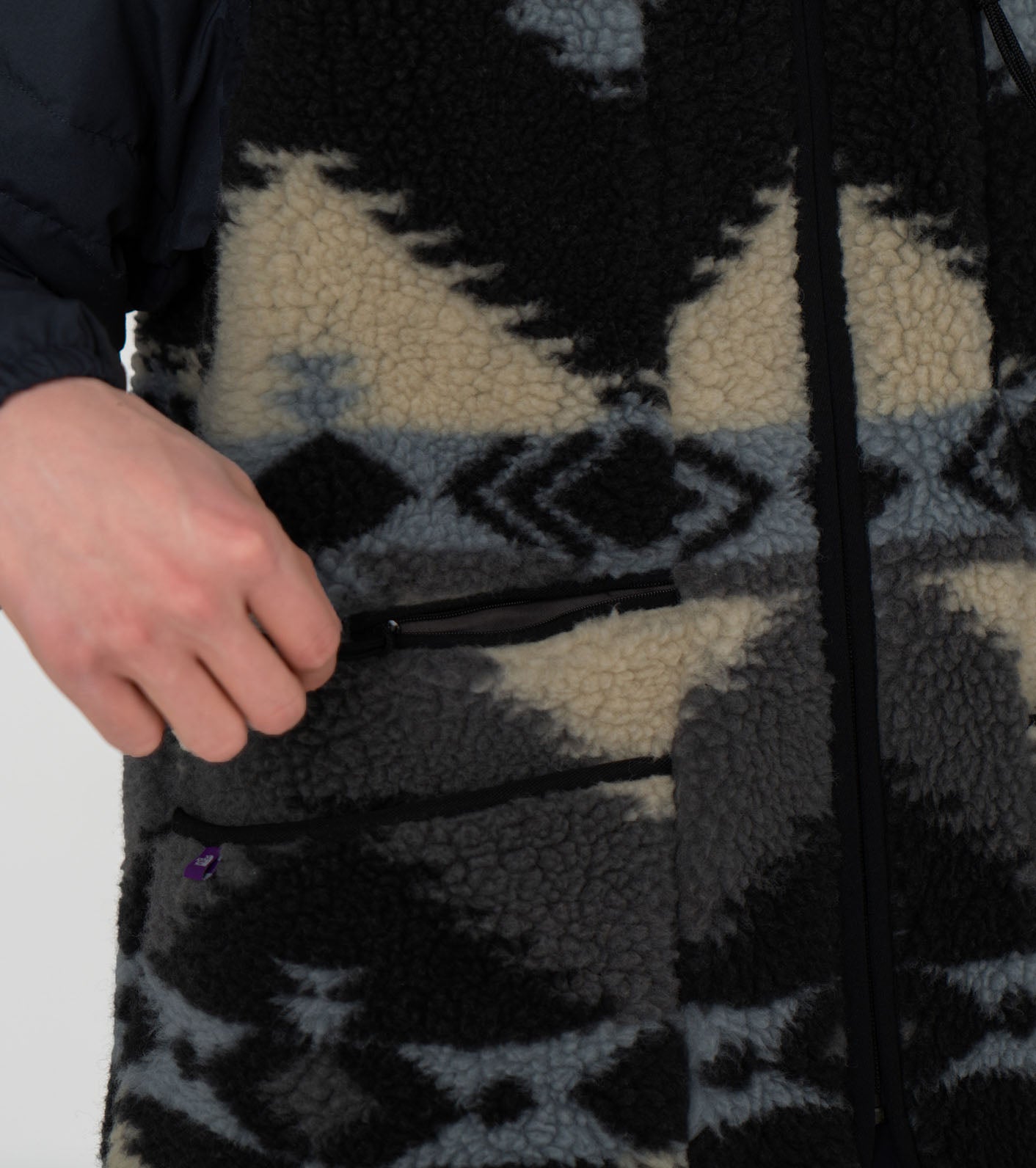 THE NORTH FACE PURPLE LABEL NP Wool Boa WINDSTOPPER Field Vest