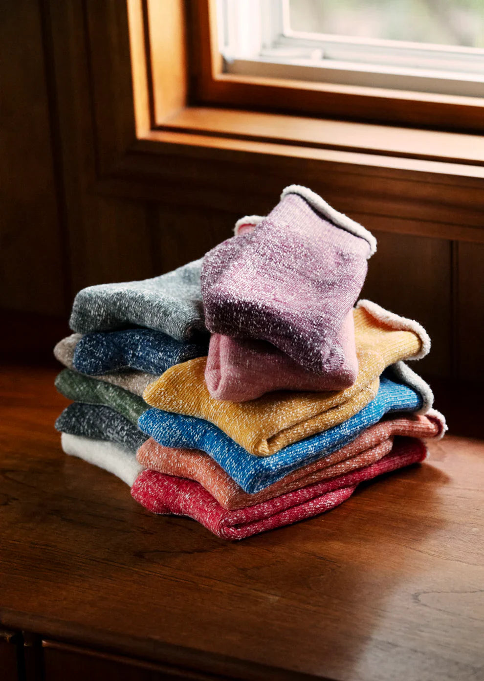 RoToTo DOUBLE FACE CREW SOCKS