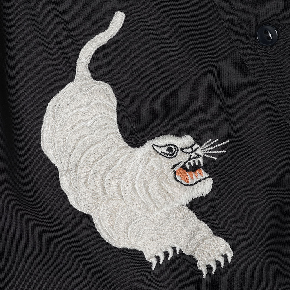 REMI RELIEF Rayon twill ska pattern S/S SHIRT (embroidery)