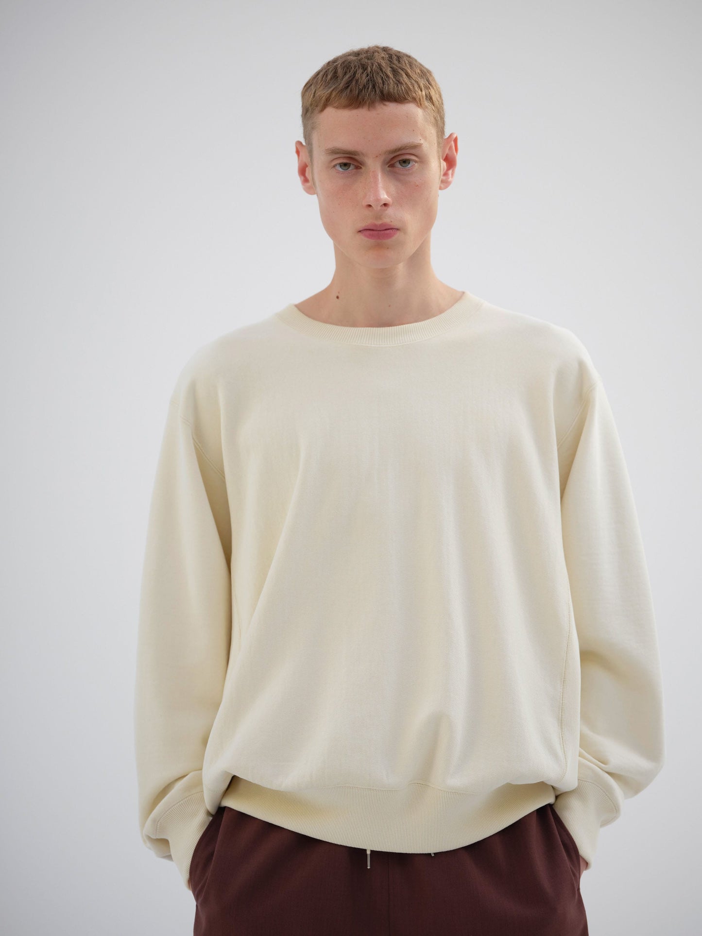 AURALEE SMOOTH SOFT BD SWEAT P/O