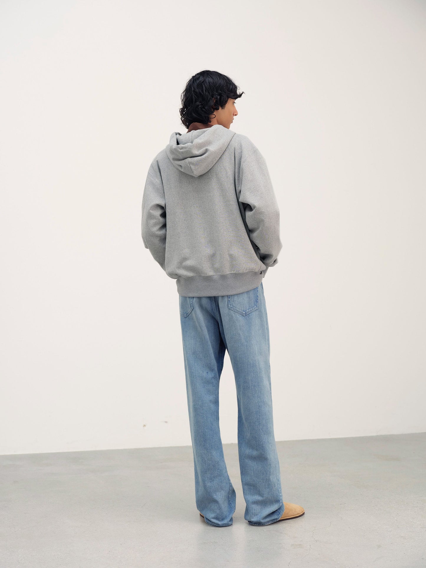 AURALEE SMOOTH SOFT BD SWEAT P/O PARKA