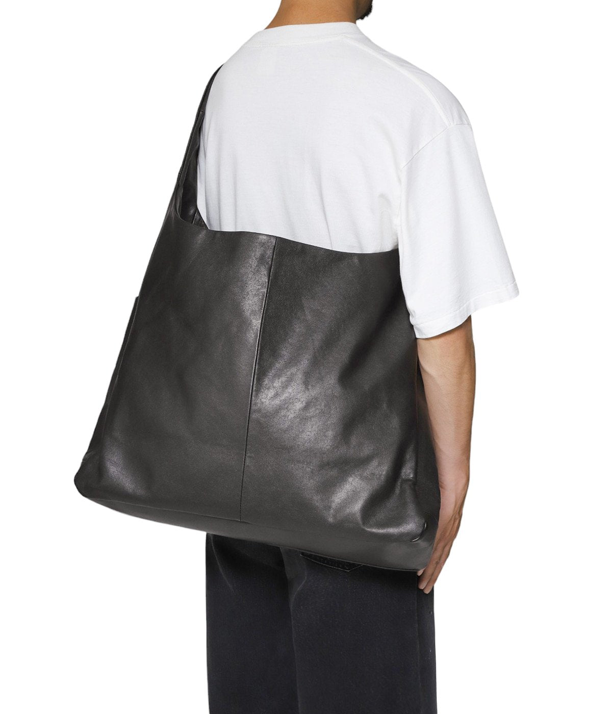 ssstein LEATHER SHOULDER BAG