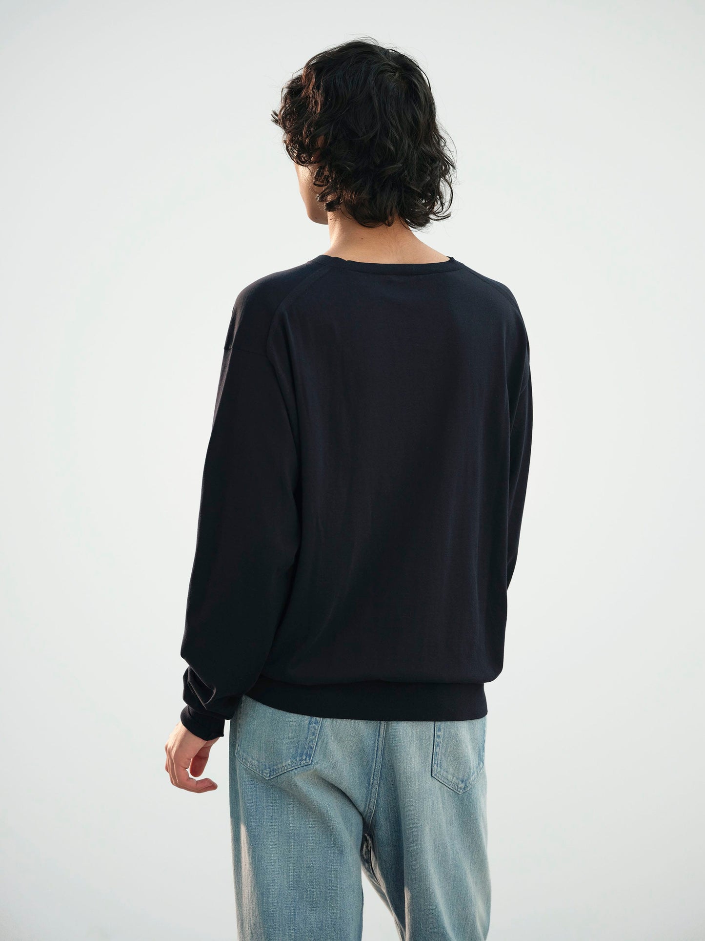 AURALEE SUPER HIGH GAUGE COTTON KNIT P/O