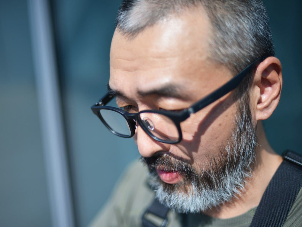 JINS × Snow Peak JINS Switch Flip Up ï¼?60° Wellington Sunglasses Matt Black