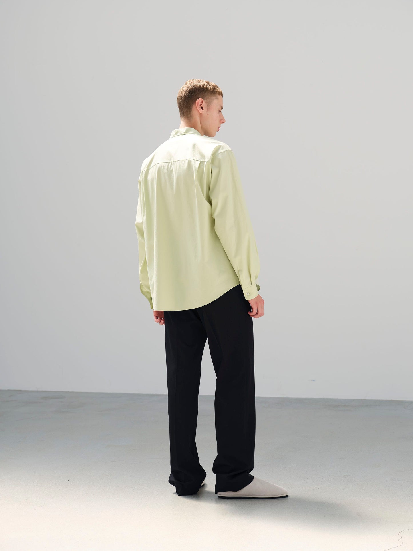 AURALEE WASHED FINX TWILL BIG SHIRT