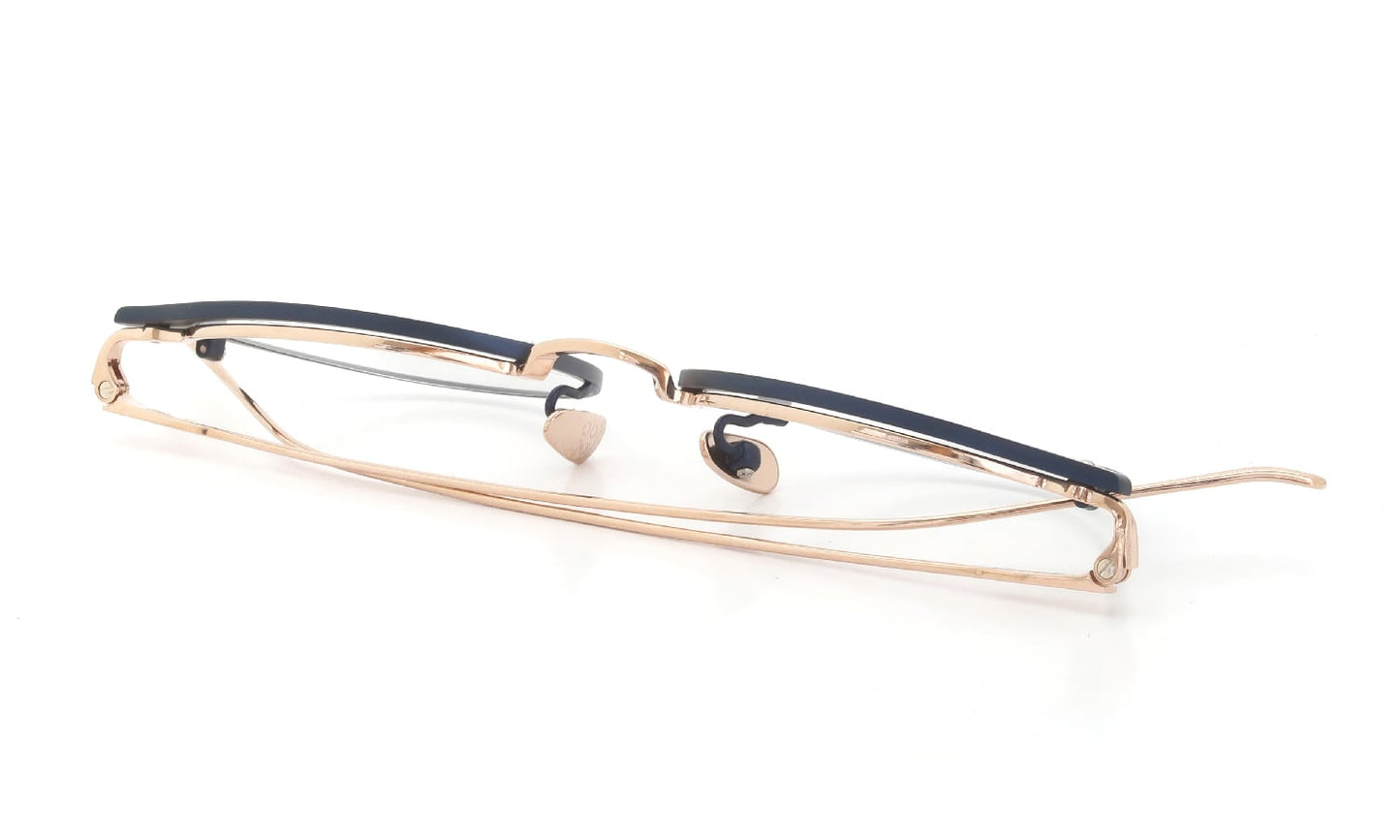 YELLOWS PLUS NIGEL EYEWEAR Matt Navy/Rose Gold