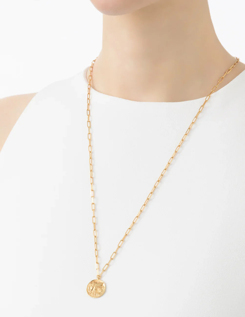 MARIHA Ancient Memories Necklace Athena/Angel (gold colored)