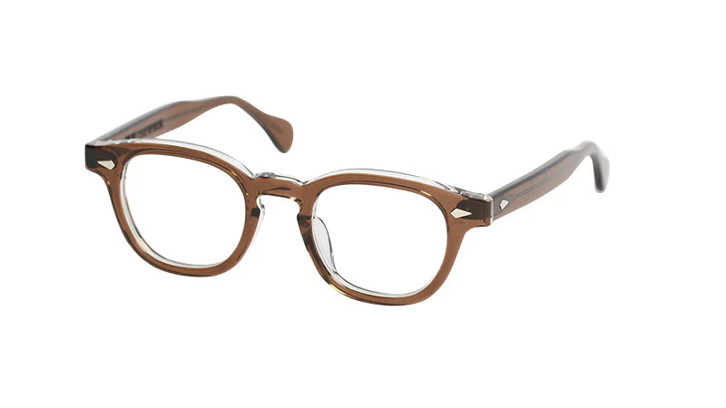 JULIUS TART OPTICAL AR Eyeglass Frame Brown Crystal II