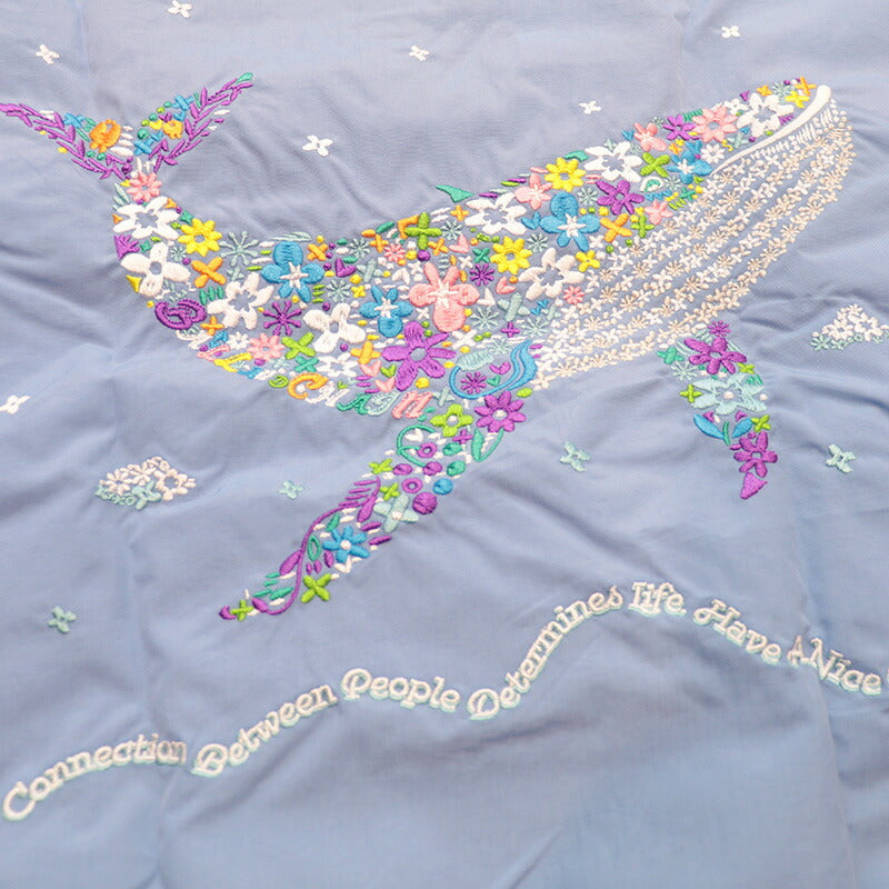 Ball & Chain Tote Bag FLOWER WHALE (M)