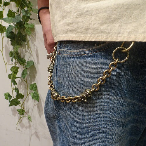 Peanuts&Co BULL WALLET CHAIN Brass