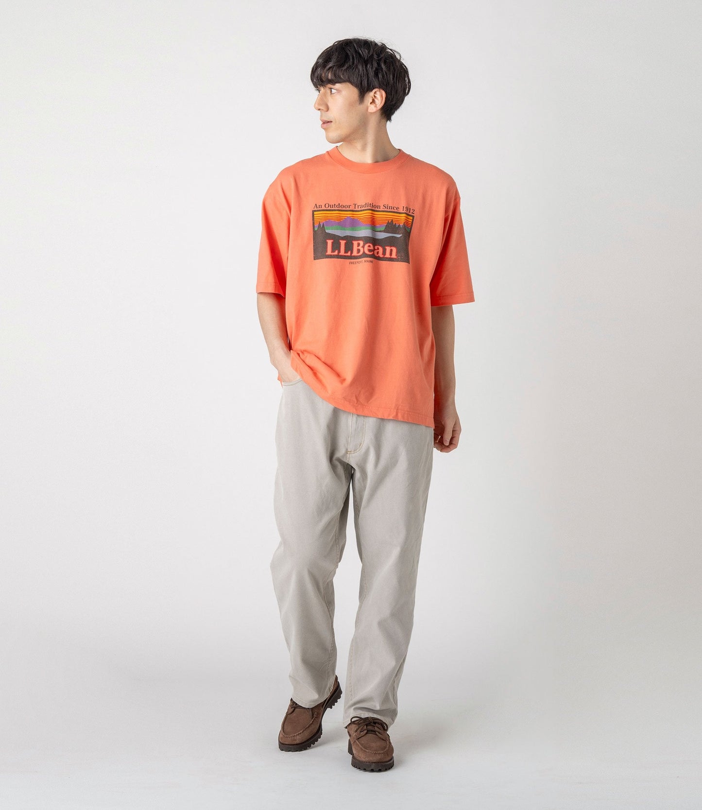 L.L.Bean JAPAN EDITION Morrill Short-Sleeve Katahdin Logo Tee