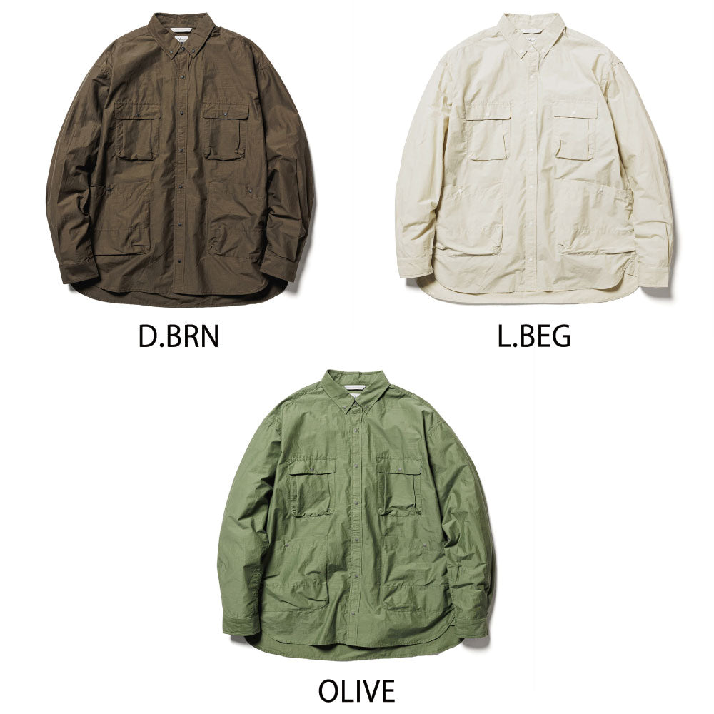 NANGA C/N RIPSTOP CAMP SHIRT