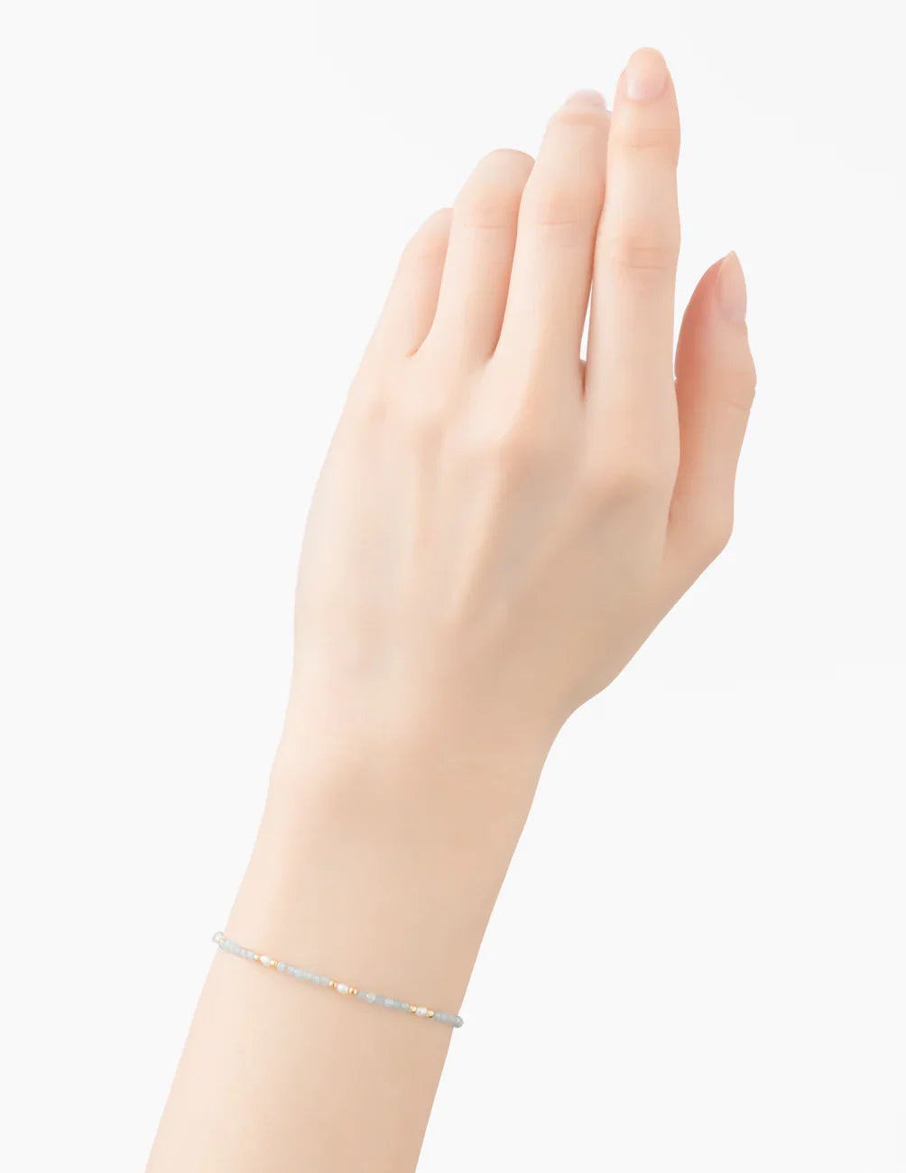 MARIHA Dream Dust Bracelet Oval Pearl x Aquamarine 18cm