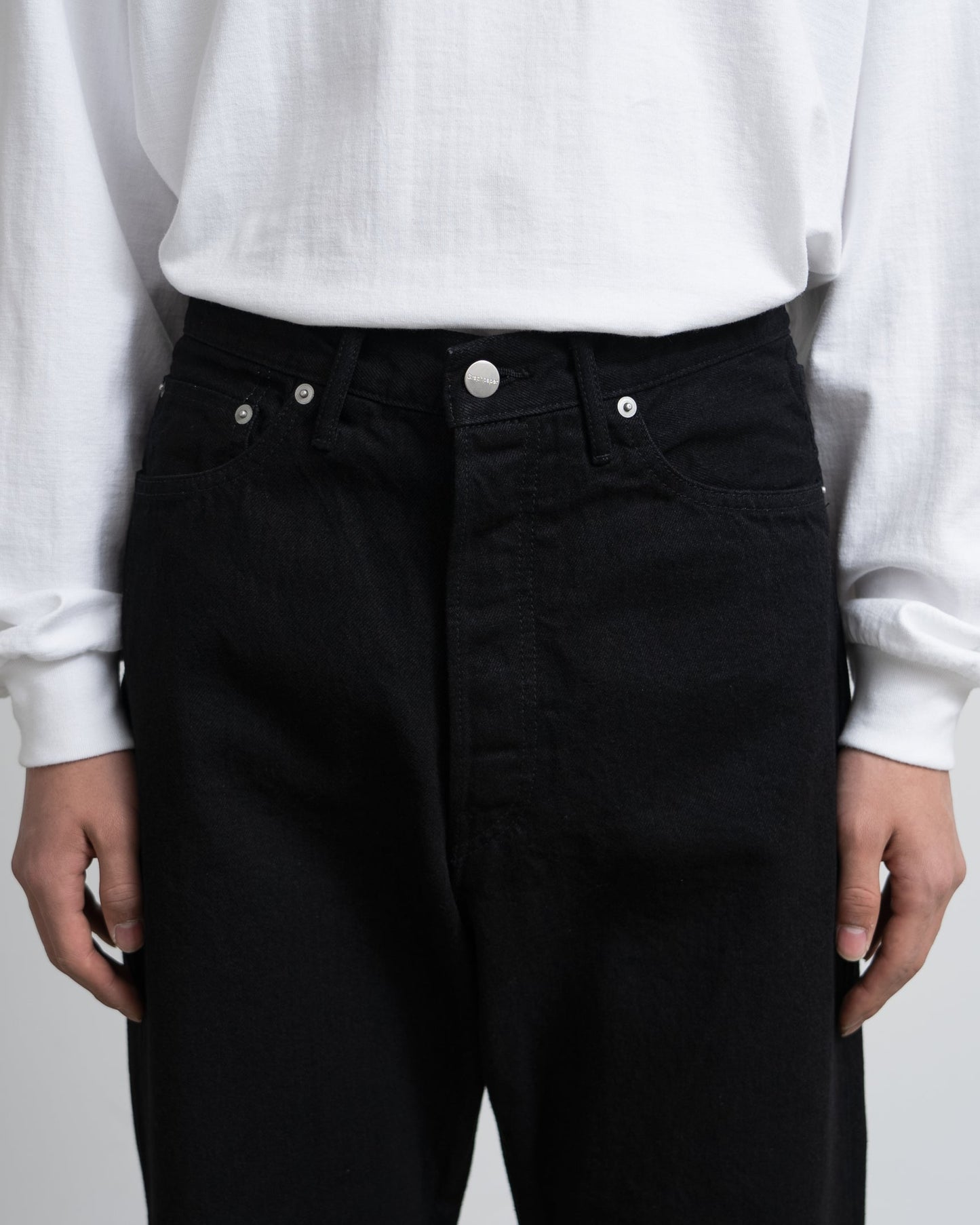 Graphpaper Selvage Denim Five Pocket Wide Straight Pants - RIGID