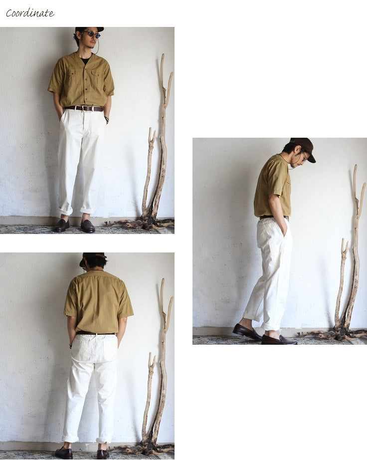 orSlow FRENCH WORK PANTS ecru