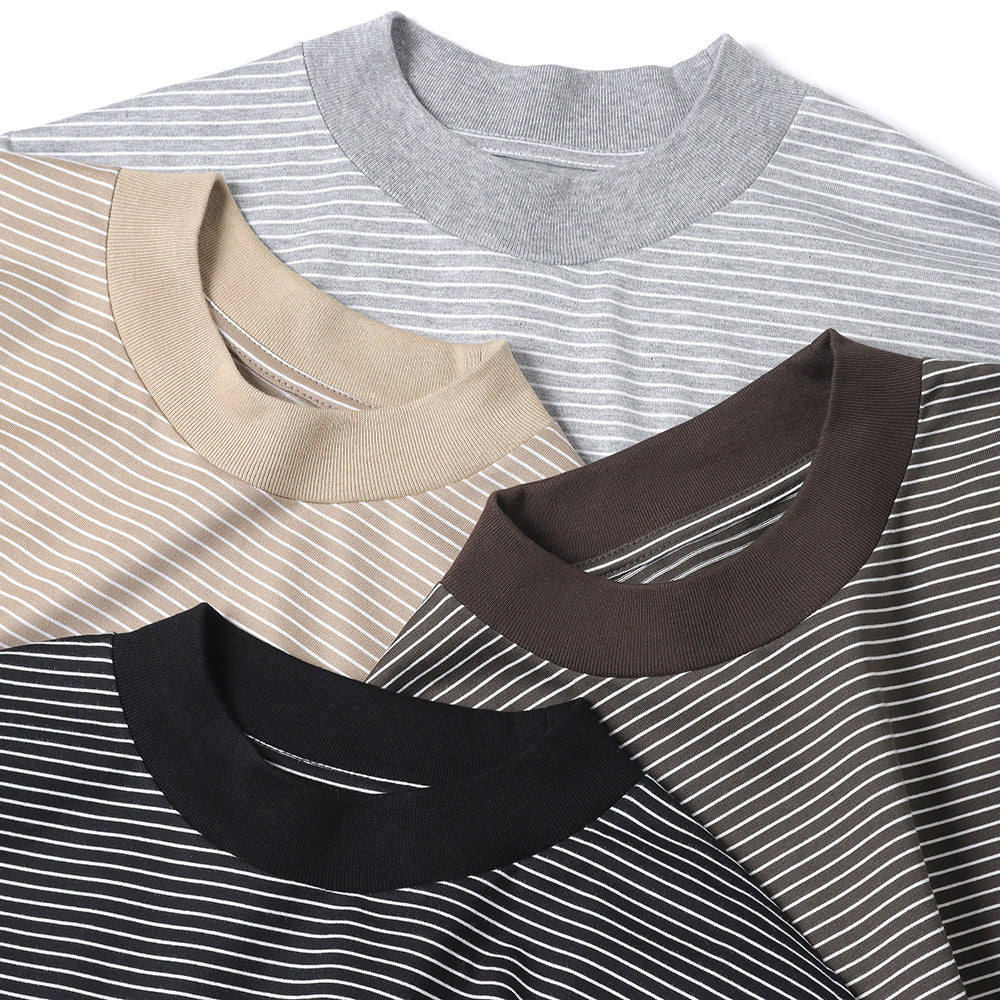 is-ness BALLOON LONG T SHIRT Border