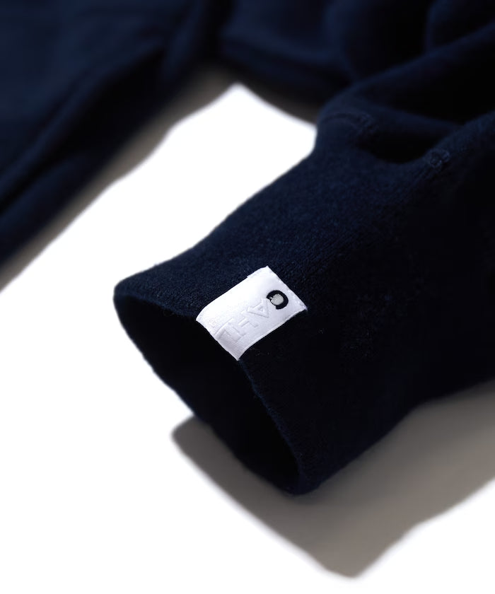 CAHLUMN Wool Cotton Loop Back Sweat Hoodie