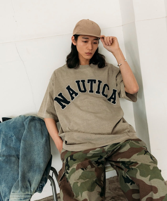 NAUTICA JAPAN Pigment Dyed Arch Logo S/S Tee