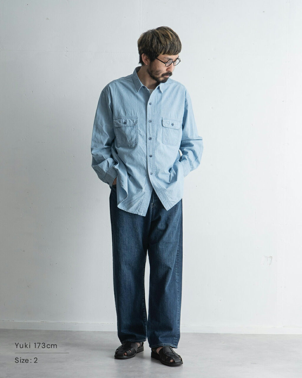 Porter Classic SHAWSHANK CHAMBRAY WORK SHIRT