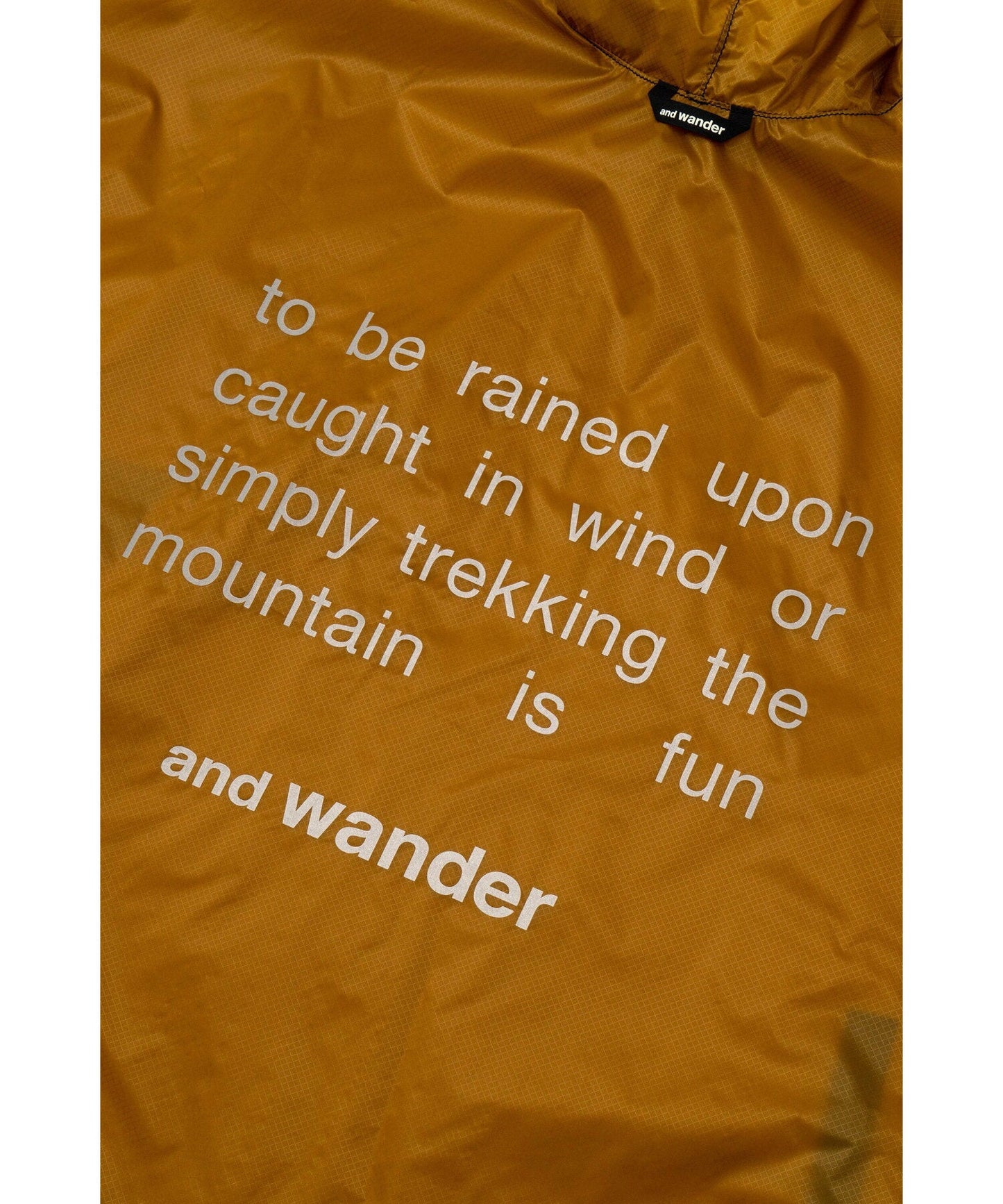 and wander sil poncho