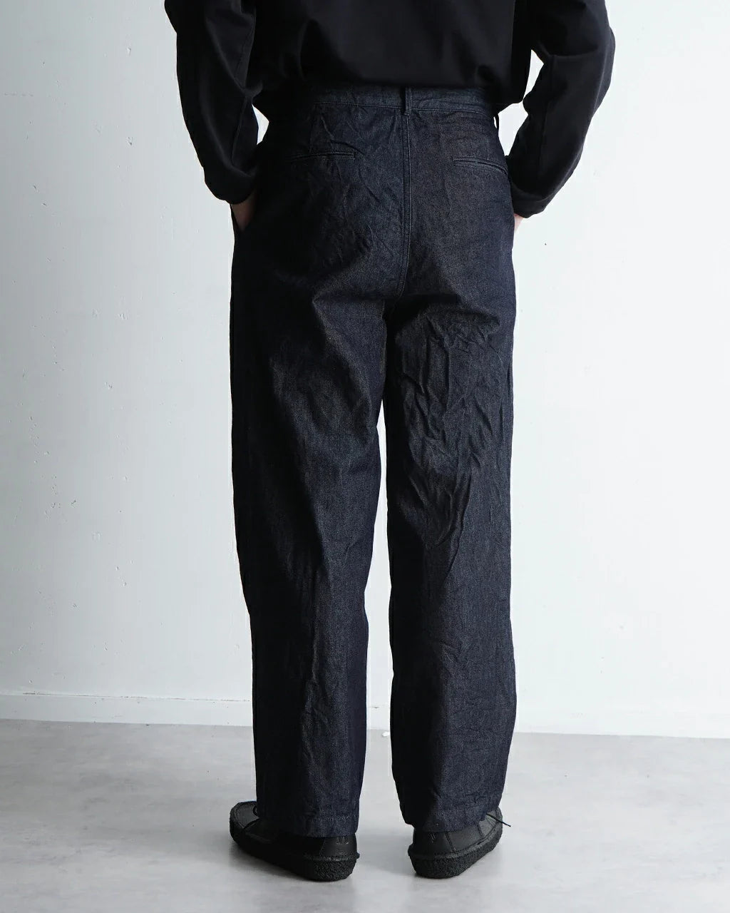 STILL BY HAND 10oz Denim 2 Tuck Pants