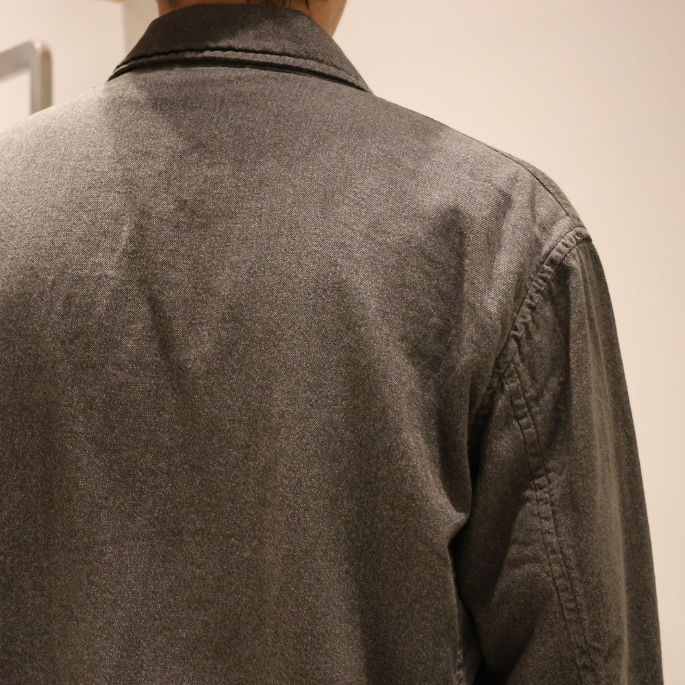 A.PRESSE Vintage Black Chambray Sports Jacket