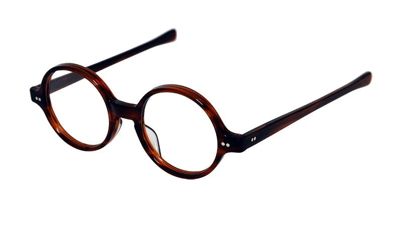 JULIUS TART OPTICAL T-ROUND Eyeglass Frame Amber