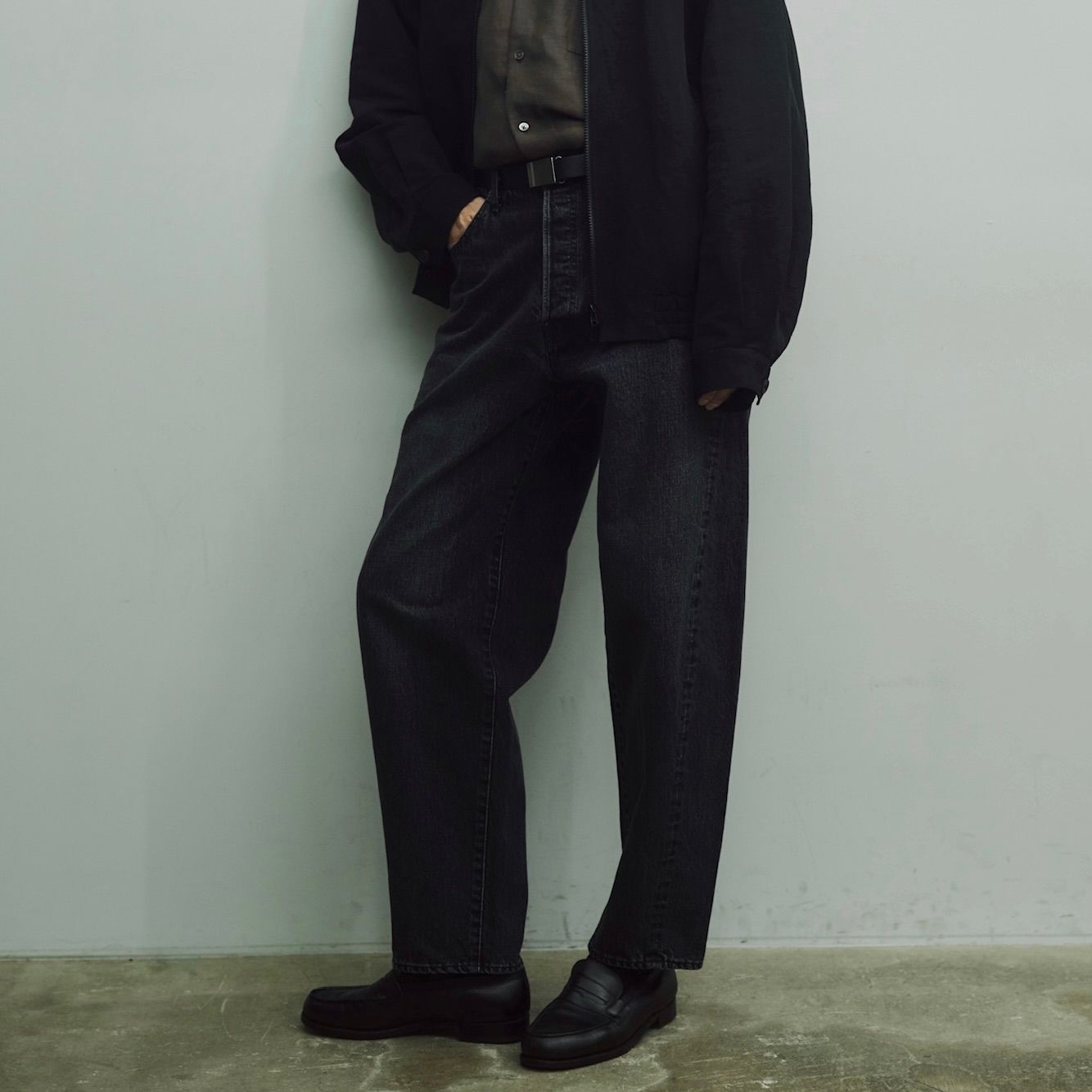 ssstein TWIST SEAM VINTAGE DENIM JEANS